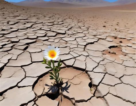 Flower In The Desert Is Dry Land Daisy Stock Image Image Of Nature