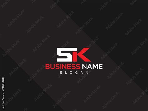 Minimalist SK Logo Letter, Creative SK s k Logo Icon Design With New ...