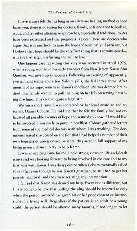 Dean Kraft Case History of Karen Ann Quinlan in a Coma and the Right to ...