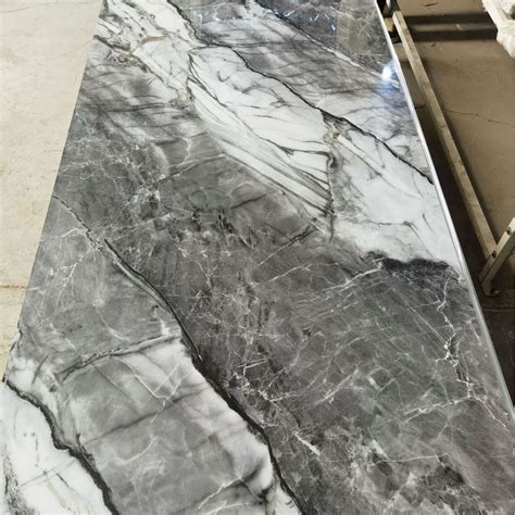 1220mm 2800mm UV Board Faux PVC Marble Sheet Wall Panels Marble Board