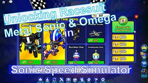 Unlocking Racesuit Metal Sonic Omega In Sonic Speed Simulator YouTube