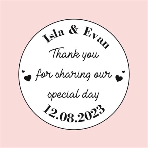 Thank You For Sharing Our Special Day Thank You Celebration