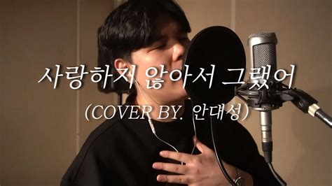 임한별 사랑하지 않아서 그랬어 Cover By 안대성 Youtube