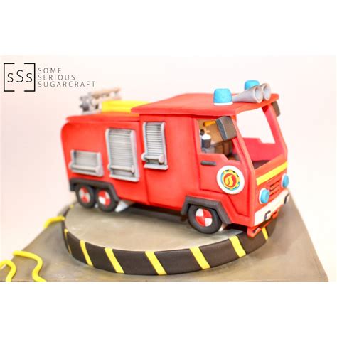 Fire Engine Cake Topper | Occupational health and safety, Fire engine ...