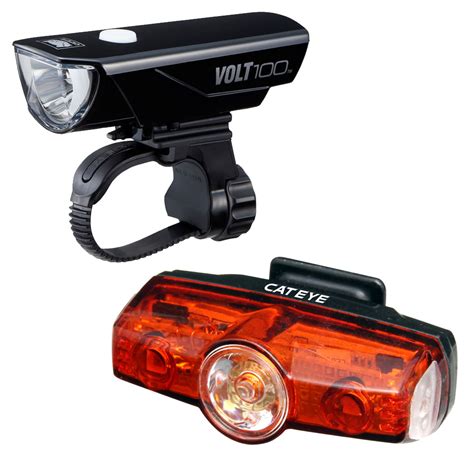 Cateye Volt Front Rapid Mini Rear Rechargeable Light Set Sigma