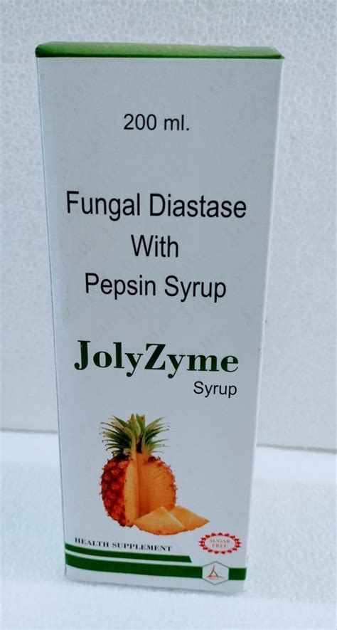 Jolyzyme Fungal Diastase With Pepsin Syrup Packaging Size Ml