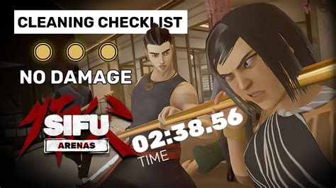 Cleaning Checklist Sifu Arenas Gameplay No Hit Gold Stamps 2 38