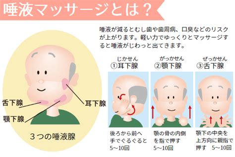 唾液腺マッサージとは？やり方と効果について｜梅田クローバー歯科よくあるご質問