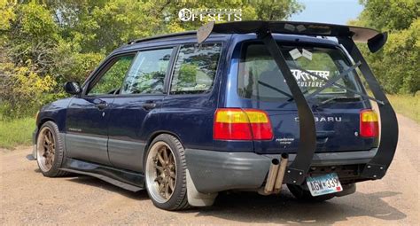 2002 Subaru Forester With 18x9 5 35 Aodhan Ds07 And 255 35r18 General G Max Rs And Coilovers