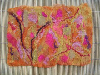 Tutorial How To Make Flat Felt Wet Felting Rosiepink