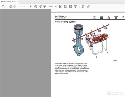 Mack Mp8 Us2010 Lubrication Oil System Service Bulletin Trucks Auto Repair Manual Forum