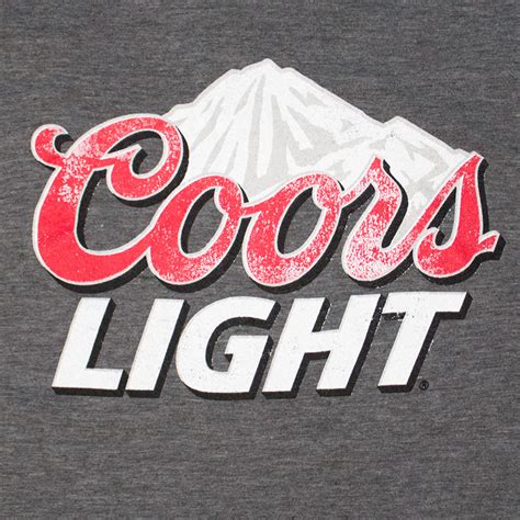 Coors Light Mountains Logo Men's Grey T-Shirt