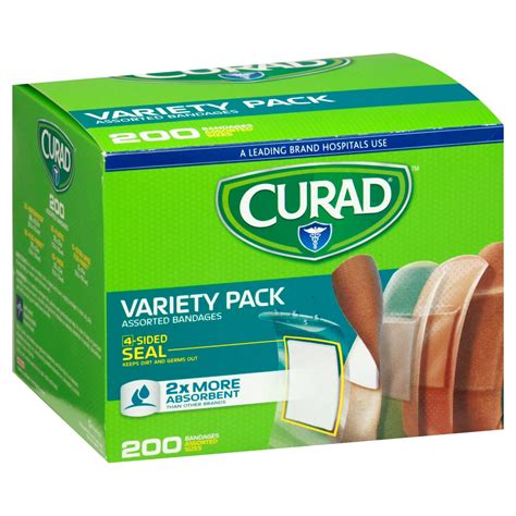 Curad Variety Pack Bandages Assorted Sizes Shop Bandages Gauze At