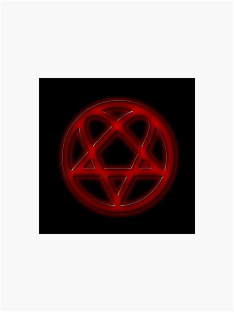 "Heartagram Logo" Sticker for Sale by UniVi74 | Redbubble