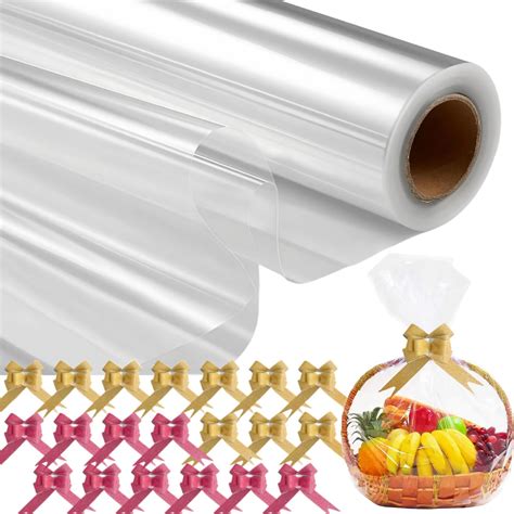 Iridescent Cellophane Wrap Roll Transparent Iridescent Cellophane Roll