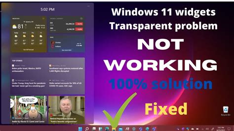 Windows How To Fix Windows Widgets Not Properly Working Youtube