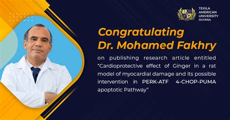 Drmohamed Fakhrys Noteworthy Research Publication