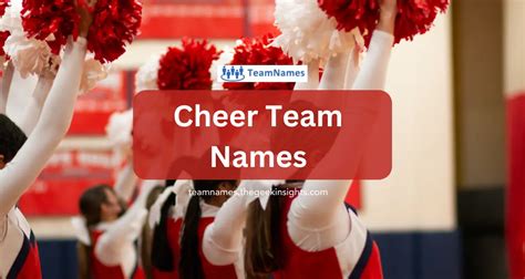 Top 150 Spirited Cheer Team Names