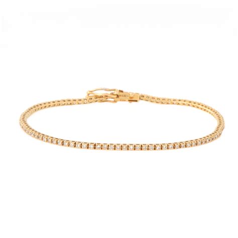 Bracciale Tennis Oro Rosa Diamanti Crivelli Oroshop