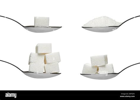 Sugar Cube And Spoon Sweet Sweetener Stock Photo Alamy