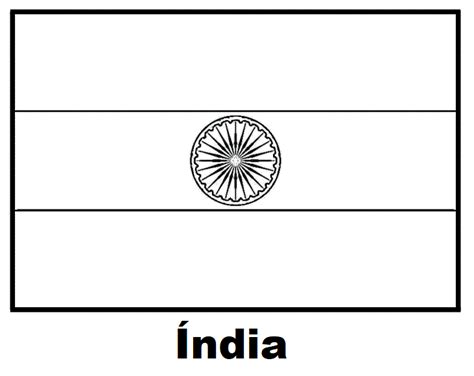 Blog De Geografia Bandeira Da Índia Para Colorir