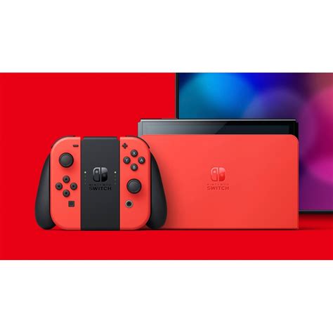 Nintendo Switch Konsole Oled Modell Super Mario Edition Rot Smyths