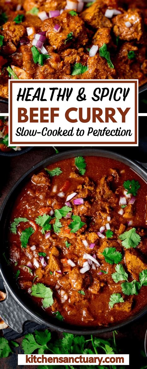 Healthier Slow Cooked Spicy Beef Curry - Nicky's Kitchen Sanctuary