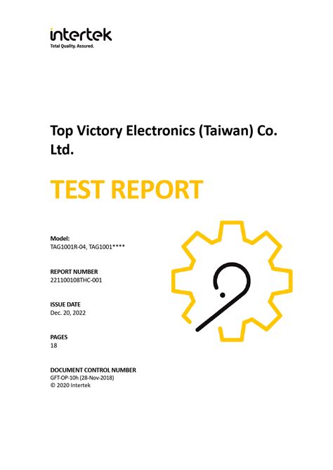 Top Victory Electronics (Taiwan) Co Ltd TAG1001