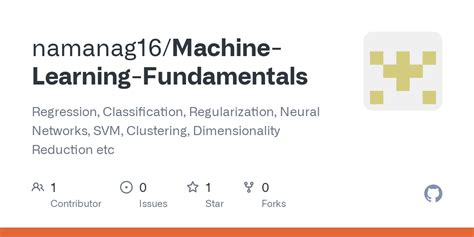 Github Namanag Machine Learning Fundamentals Regression