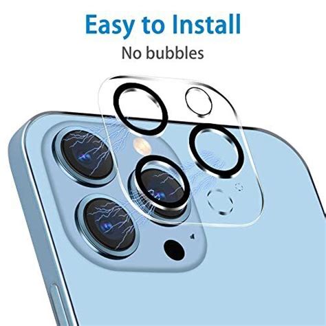 3x Protector De Lente Camara Para Iphone 13 Pro Max Vidrio Templado