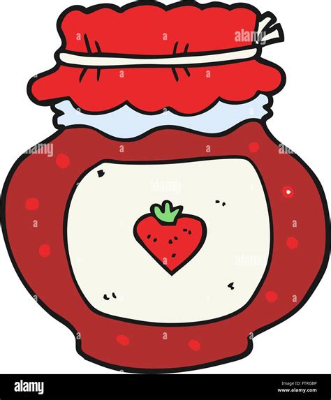 Freehand Drawn Cartoon Jam Jar Stock Vector Art And Illustration Vector