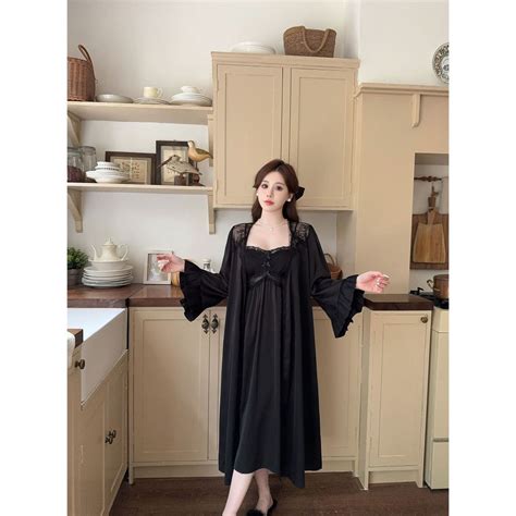 Jual Vee Kimono Lingerie Sutera K Premium Set Kimono Set Baju Tidur Set Lingerie Set