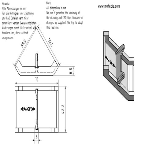 Cache équerre 45 B type rainure 10 MOTEDIS