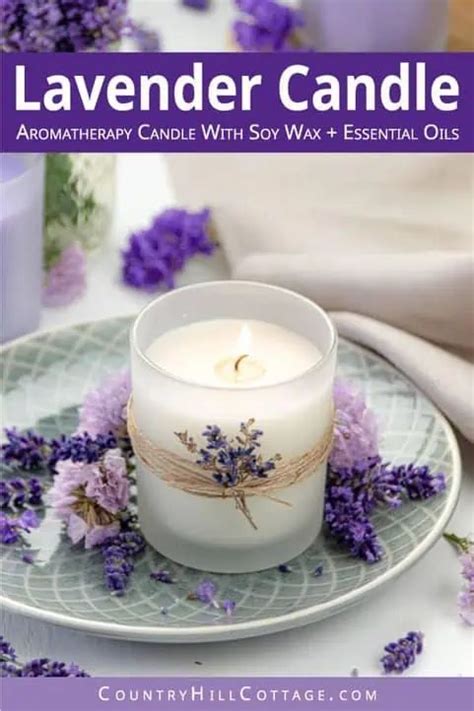 Diy Lavender Candle Recipe With Soy Wax And Essential Oils Lavender