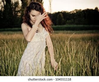 Beautiful Brunette White Sexy Cloth Stock Photo 104551118 Shutterstock