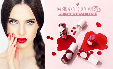 3 In 1 Lip And Cheek Tint Stain Mini Liquid Lipstick Hydrating