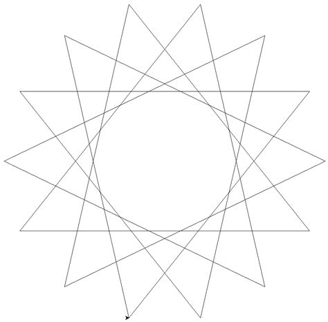 Python Using Turtle Graphics To Draw An N Pointed Star Stack Overflow