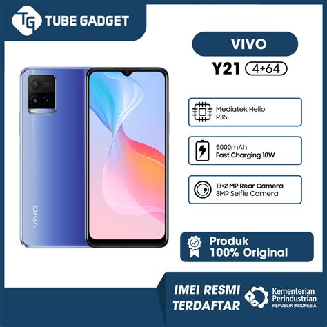 Jual Vivo Y21 Y21A 4 64GB Garansi Resmi 1 Tahun INSTAN SAME DAY