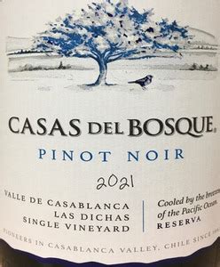 Casas Del Bosque Reserva Pinot Noir Southern Hemisphere Wine Center