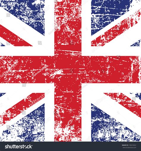 Union Jack Flag Grunge Effect Stock Vector Royalty Free 218616922