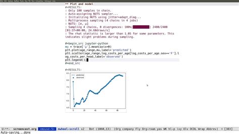 Python Pandas Plot Groupby Pymc3 Bayesian Model Emacs Youtube