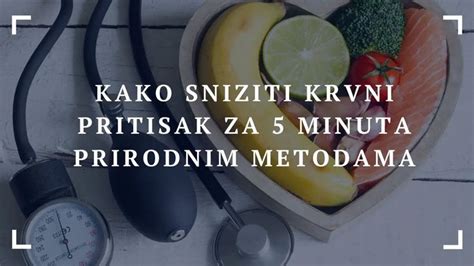 Kako Sniziti Krvni Pritisak Za 5 Minuta Prirodnim Metodama Kakopedija