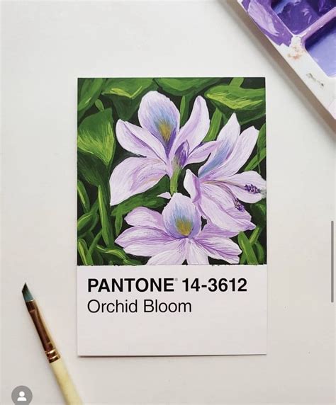 Pin By Annemieke On Pantone Cards Painting Postcard Art Flower Art