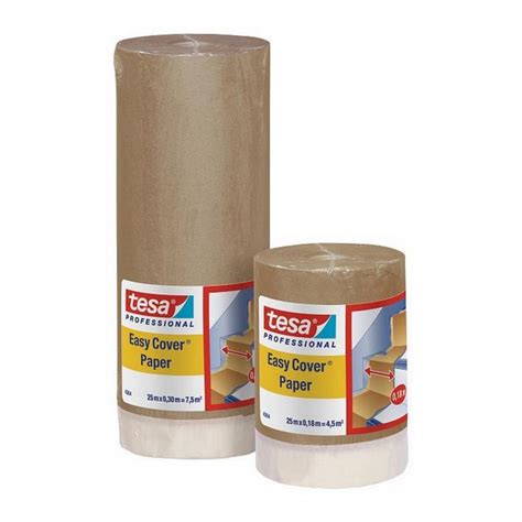 Tesa 4364 papier de masquage avec adhésif premium 300 mm x 25 m