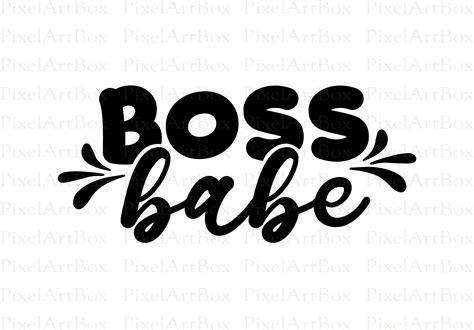 Boss Babe Svg Cut File Commercial Use Silhouette Etsy