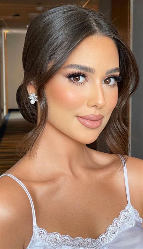 Dazzling Makeup Looks For Every Occasion Soft Nude Brown Serenity Glam Wedding Makeup