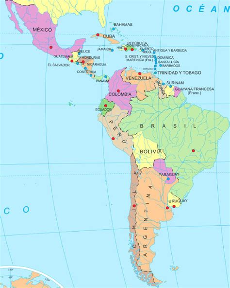 Mapa de Latinoamérica Blog didáctico