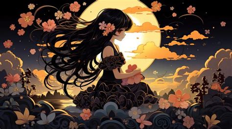 Premium AI Image | animestyle illustration ethereal anime illustration