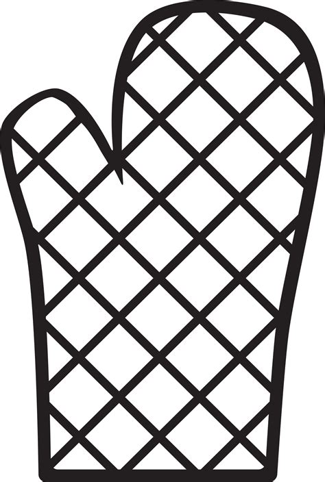 Clipart Kitchen Icon Oven Mitt