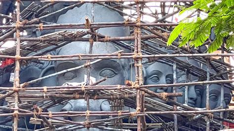 Khairathabad Ganesh 3 Layer Matti Works Started 70 Ft Sri Sapthamukha